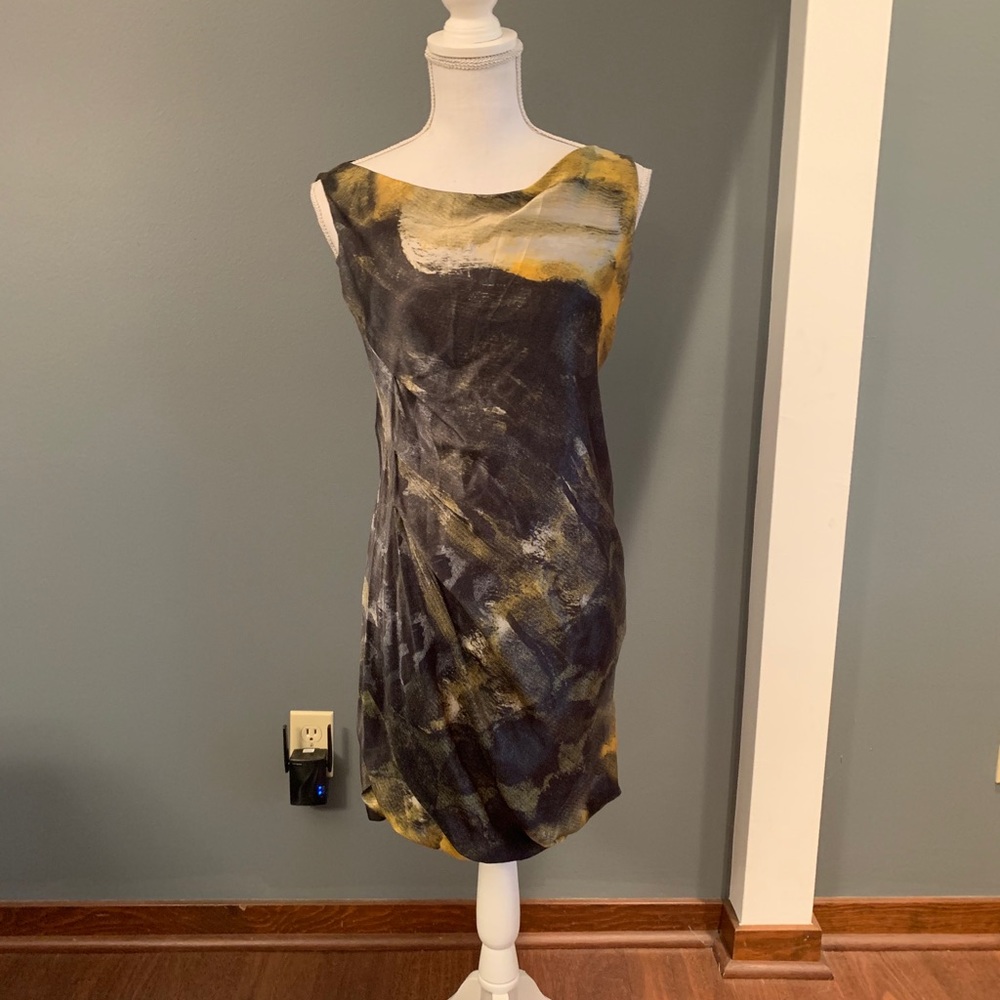 Alberta Ferretti Abstract Print Cocktail Dress~Size 4